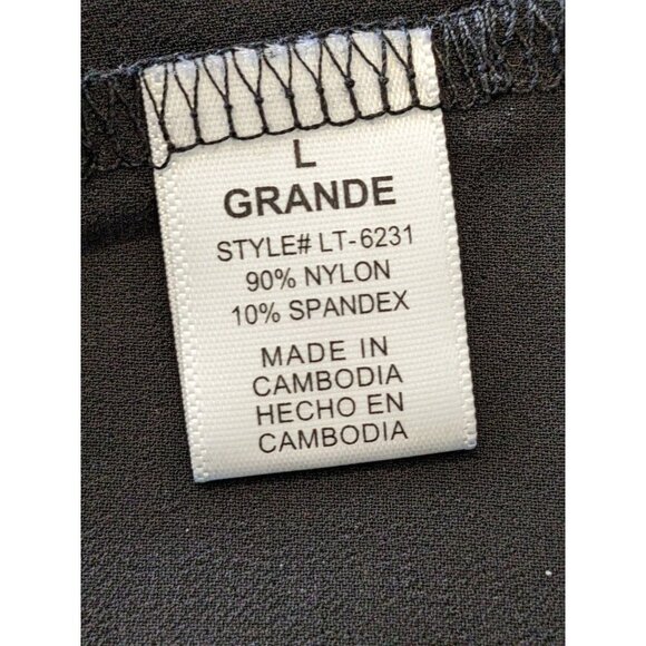 Zenana Outfitters Womens Lace Peplum Top Size Large Black Whimsigoth Witchy Goth - Picture 6 of 7